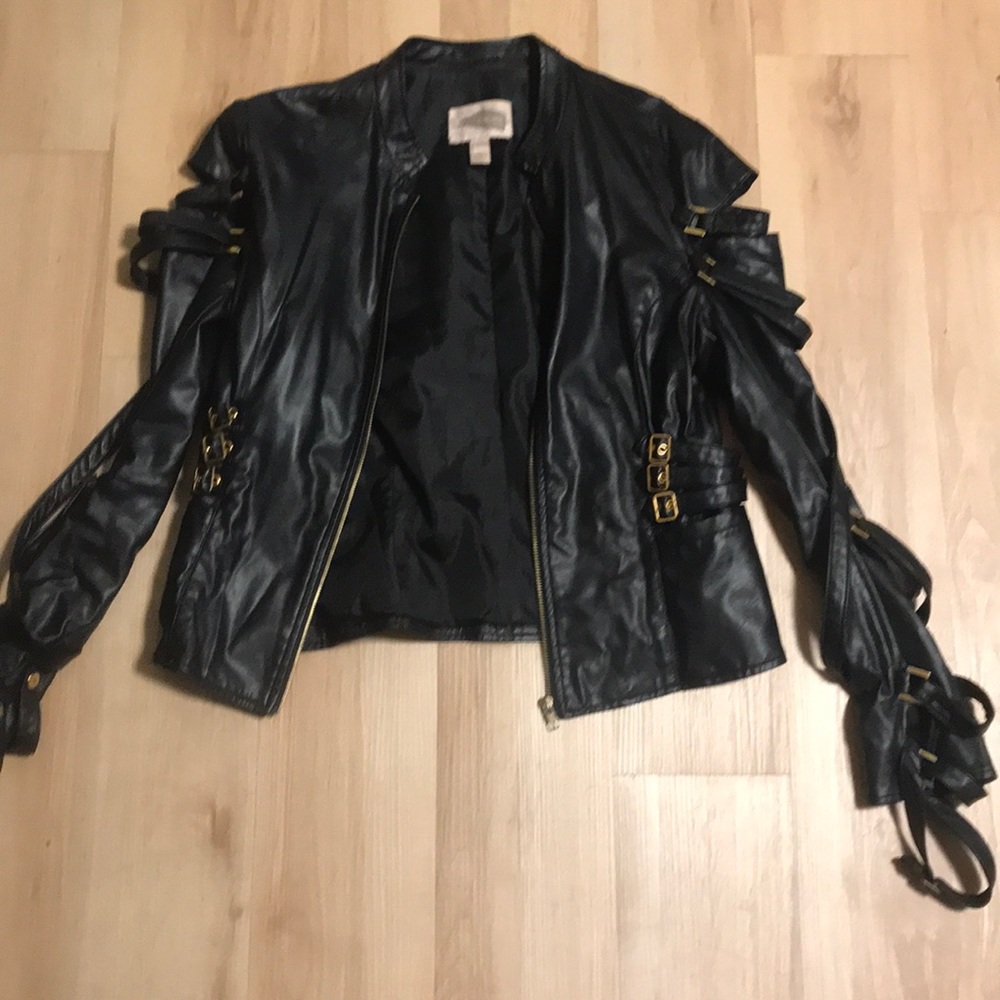 Faux leather jacket